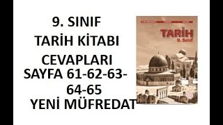9. Sınıf Tarih Ders Kitabı Cevapları Sayfa 61-62-63-64-65 Meb Yayınları 2025 -2026