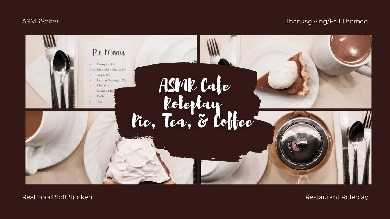 ASMR Roleplay Fall Cafe - Coffee Shop Pie Tea Waitress Soft-Spoken Classic Lofi Thanksgiving Autumn