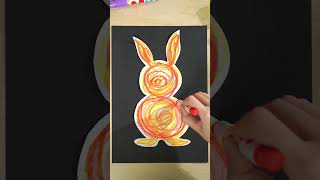 Easy Bunny Craft 🐰 Doodle + Cotton = Soft &amp; Fluffy Art | Jarmelo TwistJoy Crayons