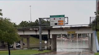 I-45 HOV entrance flooding