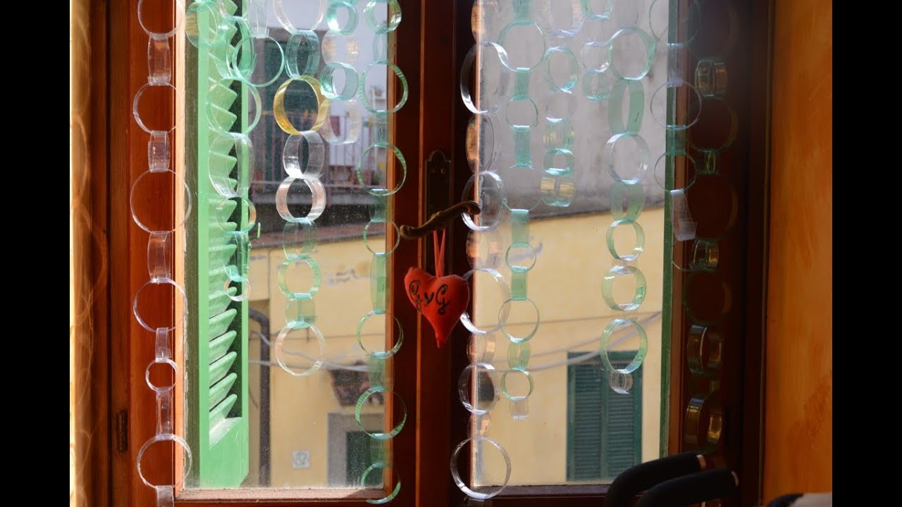 DIY : Riciclare una bottiglia di plastica in una tenda per casa originale 