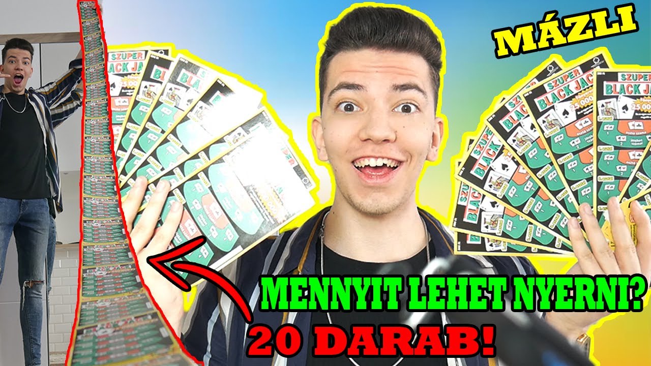 10.000 FORINTÉRT VETTEM SORSJEGYEKET ÉS _______ FORINTOT NYERTEM RAJTUK! *Szuper Black Jack*