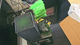 Unboxing an Xbox X from Ebay shop with collection of games upgrade from xbox one