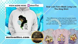Scar Lion Face Mask Long Live The King Shirt screenshot 4