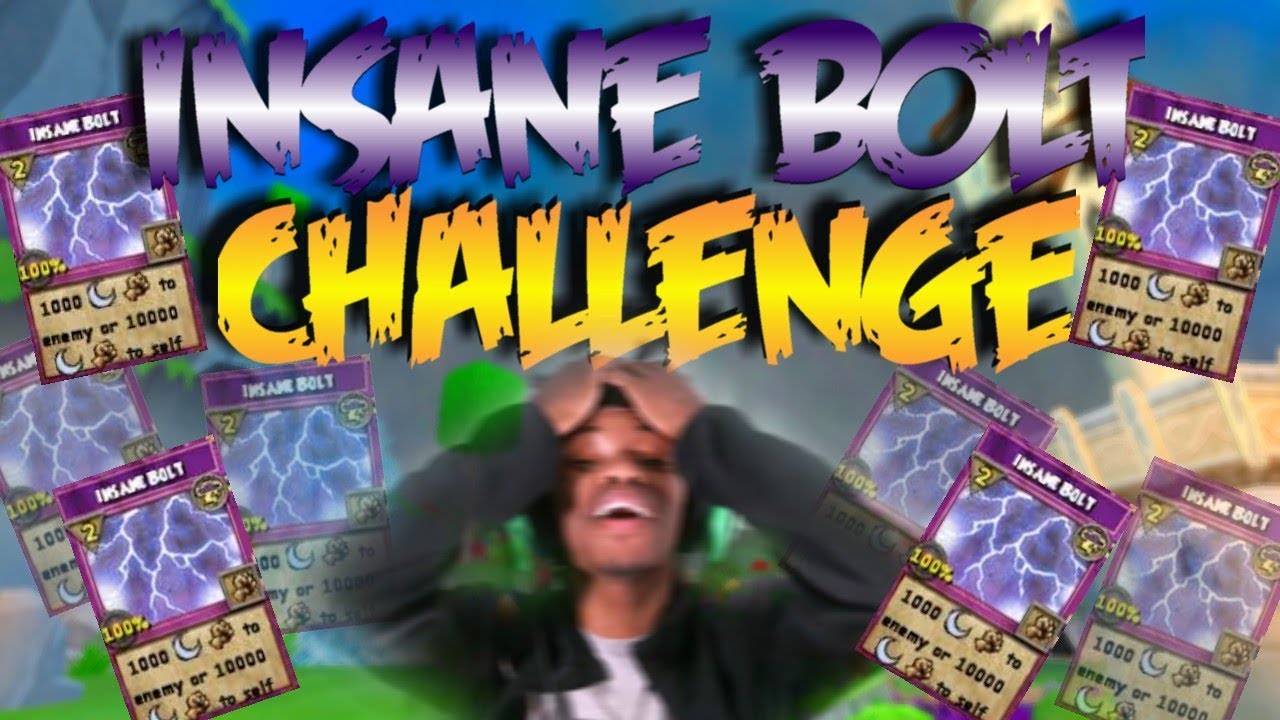 Wizard101: INSANE BOLT CHALLENGE IN A QUICK MATCH 2V2