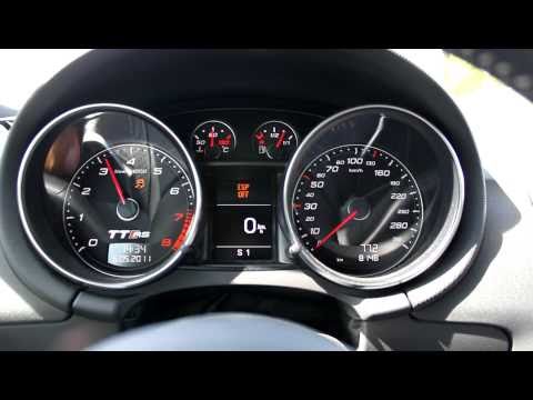 Audi TTRS Launch Control  0-100 TT RS S-Tronic DSG