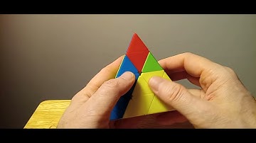 Master Pyraminx Tips Tutorial Part 2.  Rotating the Top Edges.#yuxin #algorithm