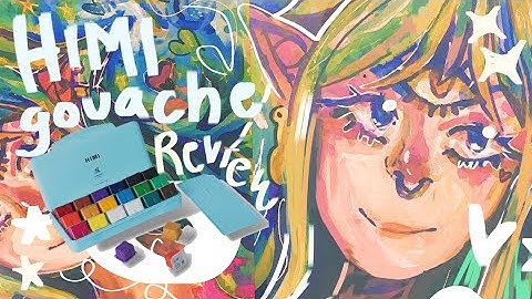 HIMI MIYA Jelly Gouache Paint 18 Set review + first impressions :)) 🌸🎨