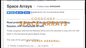 Space Arrays | CodeChef March