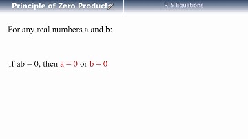 MTH0092 Solving Equations (Video R.5)
