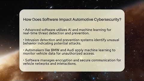 How Does Software Impact Automotive Cybersecurity? - Talking Tech Trends