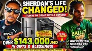 WOW! LOOK WHAT SHERDAN GOT! THANKS DONORS! COLAZSMITH & DONORS DELIVER AGAIN! SHERDAN IS OVERJOYED! 