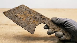 : Restoration of a very old rusty cleaver