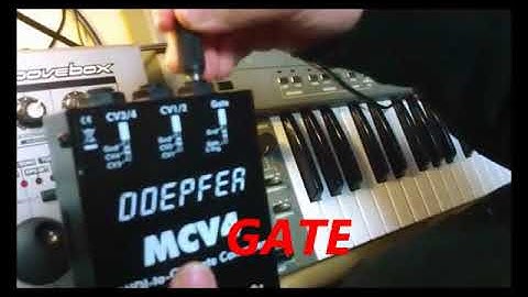 MC303→Doepfer/MCV4 MIDI toCV/GATE Converter→SH101