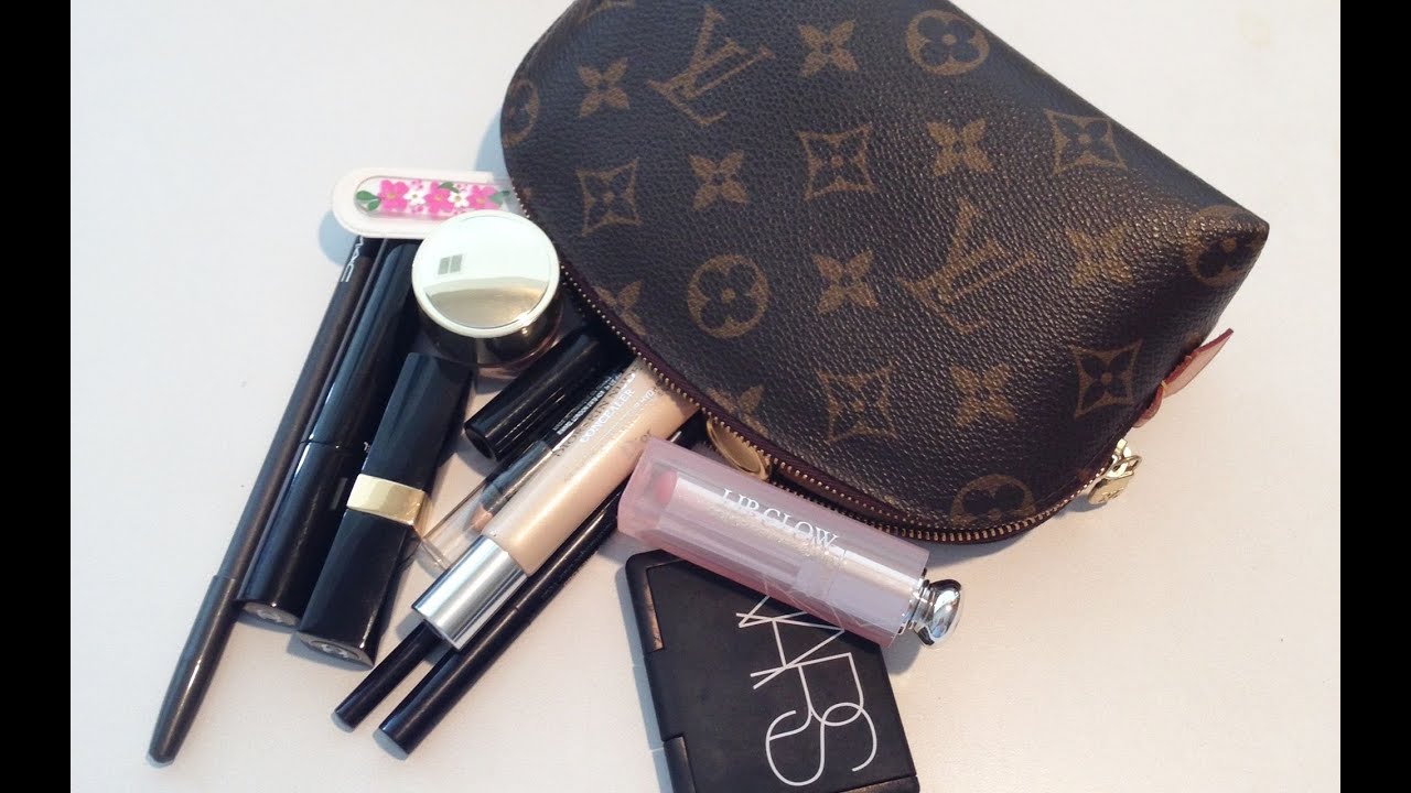 What's in my LV Cosmetic Pouch 2015 YouTube