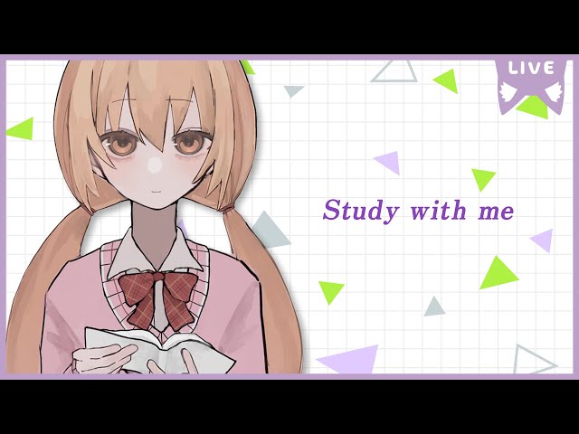 【 Study with me 】２h（30min＋5min ×4） むぎといっしょにお勉強＆作業【 にじさんじ / 家長むぎ 】のサムネイル