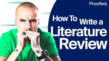 How To Write a Literature Review | Proofed