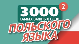 🎧 ПОЛЬСКИЕ СЛОВА - ЧАСТЬ #2 - 3000 самых важных слов 🔔