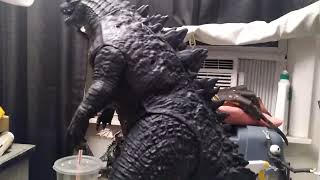 Cheap budgeted hack/ custom of Jakks Pacific Giant sized Godzilla 2014