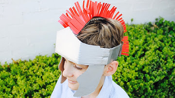 Easy craft: How to make a gladiator helmet
