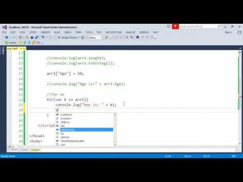 4/14- JavaScript - What is for-in loop - Urdu/Hindi