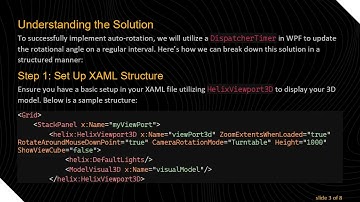 How to Implement Auto Rotation for 3D Models Using WPF and Helix Toolkit