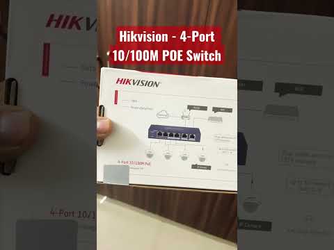 Hikvision 4Port + 2uplink POE Switch #youtubeshorts #shots #poeswitch #hikvision #ipcamera #cctv