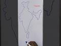 how to make indian map easy.... by priyaartist #art #trending #viral