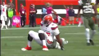 Myles Garrett's first career sack in 3D