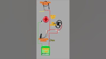 Motorcycle brake light circuit diagram | how to work brake light system |