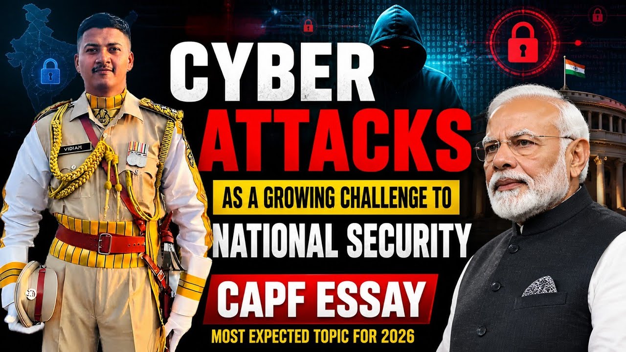 Cyber Attacks & National Security | CAPF AC 2026 Essay | Most Expected ...