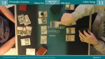 Modern Magic Mondays 11/27 Round 2 Eldrazi Tron vs Gift Storm