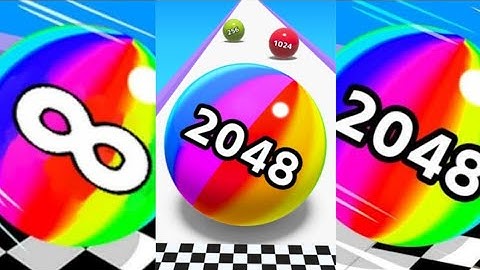 2048 Ball Game 💥 Merge Number vs Ball Run 2048 vs Ball Run Infinity ♾️ | All Levels Gameplay #666