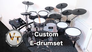 This is an explanation video of my custom electronic drum set. e-drum
kit with acoustic shells and triggers. find v-drum tips on:...