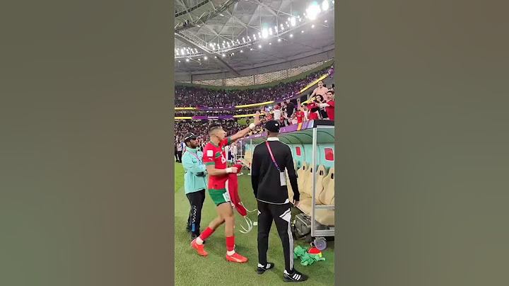 Así festejaban los jugadores de Marruecos después de eliminar a Portugal #qatar2022