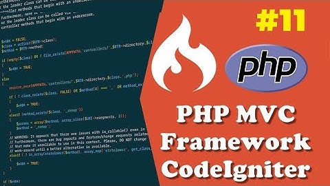 CodeIgniter PHP MVC Tutorial for Beginners | Databases CRUD | #11