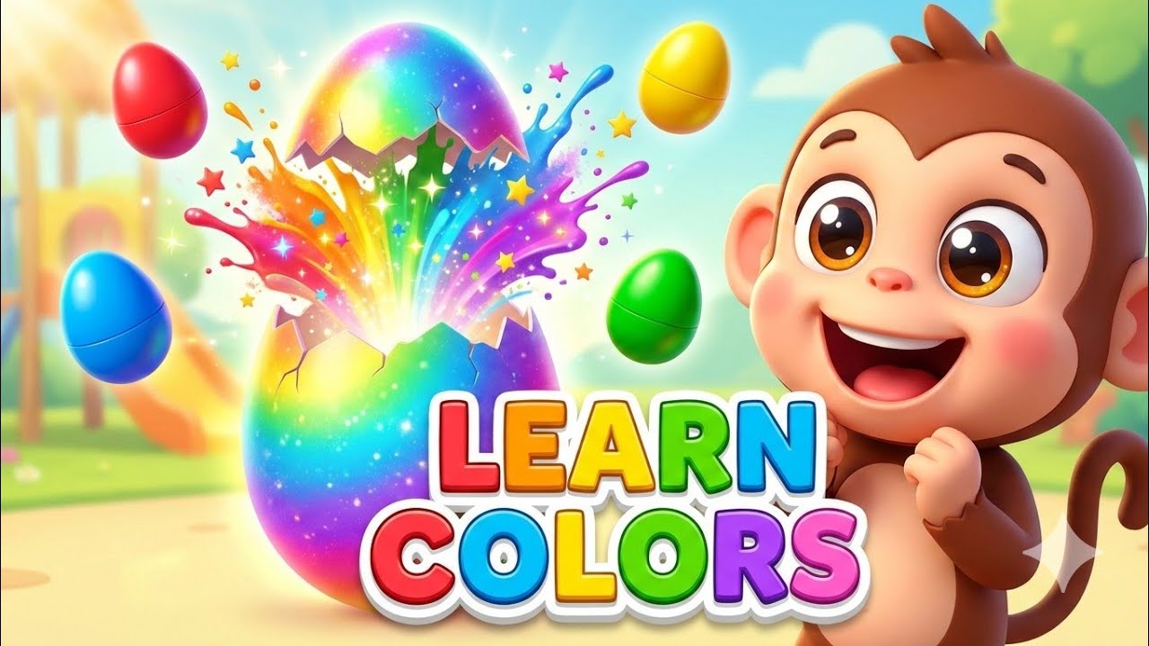 Изучаем цвета с помощью яиц-сюрпризов! 🌈 | Волшебное открытие цвета для малышей и дошкольников