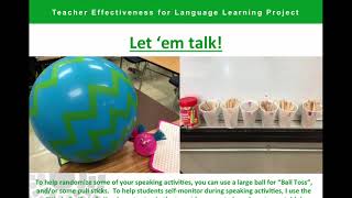 Engaging Language Learners - Teacher Presentation Profile