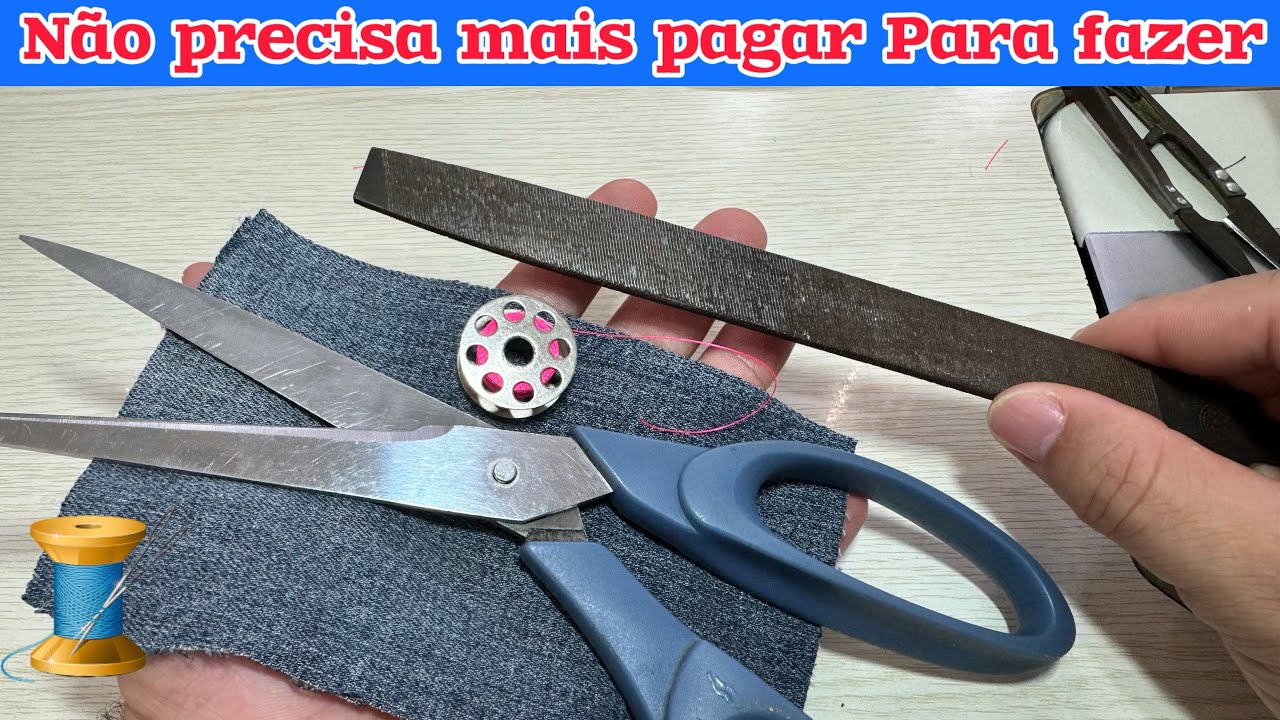 COMO AMOLAR AFIAR TESOURA FÁCIL E RÁPIDO EM CASA - YouTube
