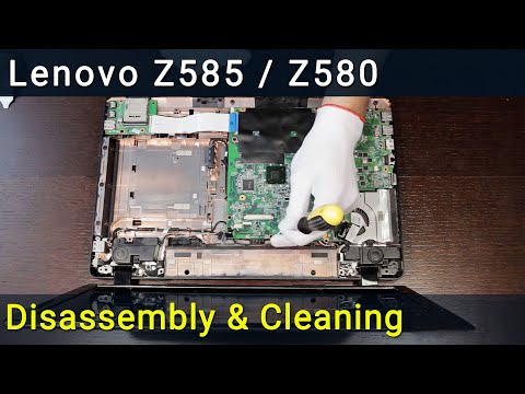 Lenovo Z585 Z580 Disassembly, Fan Cleaning, and Thermal Paste Replacement Guide