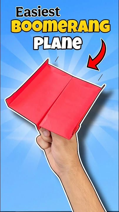 How to Make Super Easy Boomerang Plane | Best Paper Plane 🤩#shorts