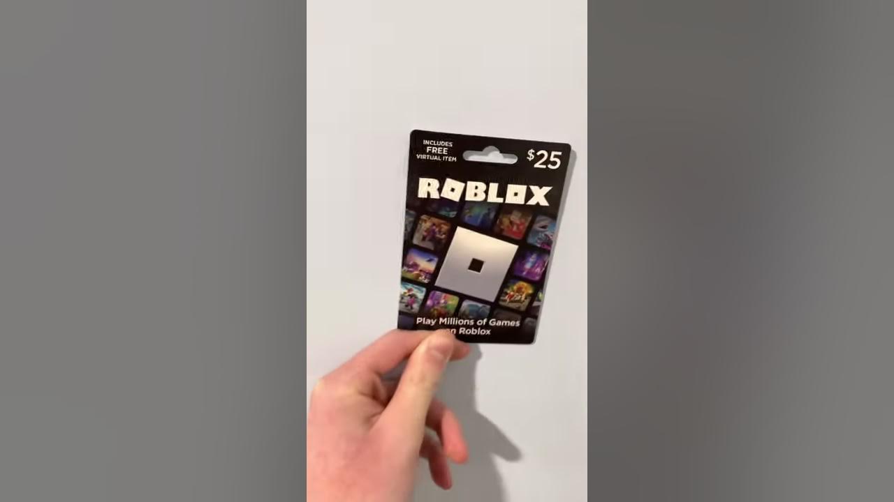 $25 dollar ROBLOX gift card (fake????) 