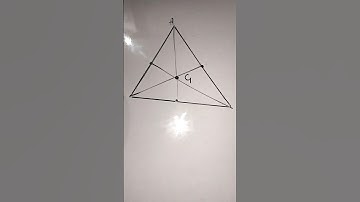 Median and centroid of the triangle #maths #geometry #mathtrick