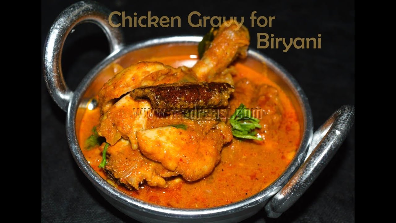 Perfect Chicken Gravy for Biryani Briyani Side Dish Madraasi YouTube
