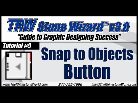 TRW Stone Wizard 3.0 Tutorial 9 Snap to Objects Button