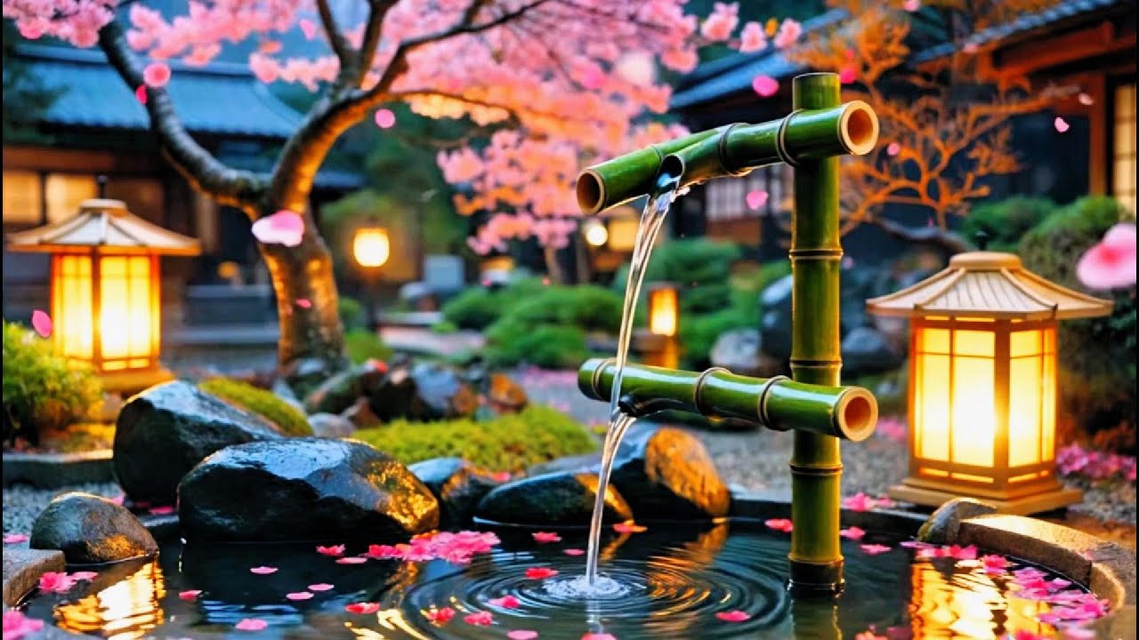 🌸 Zen Garden Serenity | Japanese Relaxing Music & Water Sounds for ...