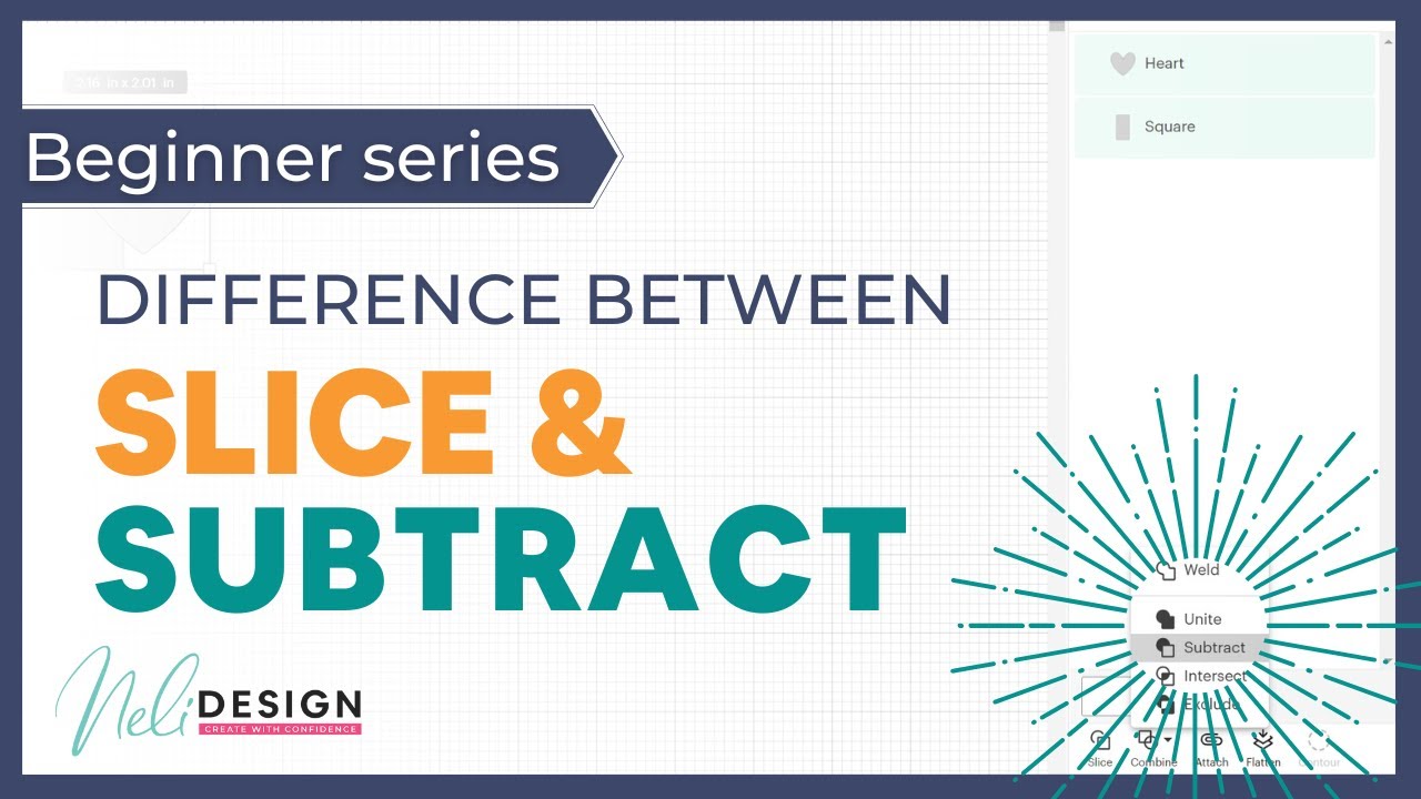 The Difference Between Slice And Subtract In Cricut Design Space YouTube The Difference Between Slice And Subtract In Cricut Design Space YouTube