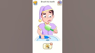 😱 That’s NOT a Toothbrush! Help Him Brush! 🦷🪥 #DOP5 #PuzzleTime