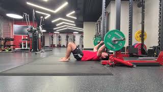 Hooklying Barbell Floor Press