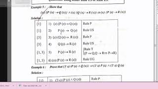 Problem in Predicate calculus using Theory of Inference by Equivalence Rule